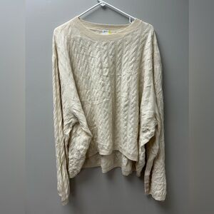 Totême Women’s Cashmere Cable Knit Cream Sweater